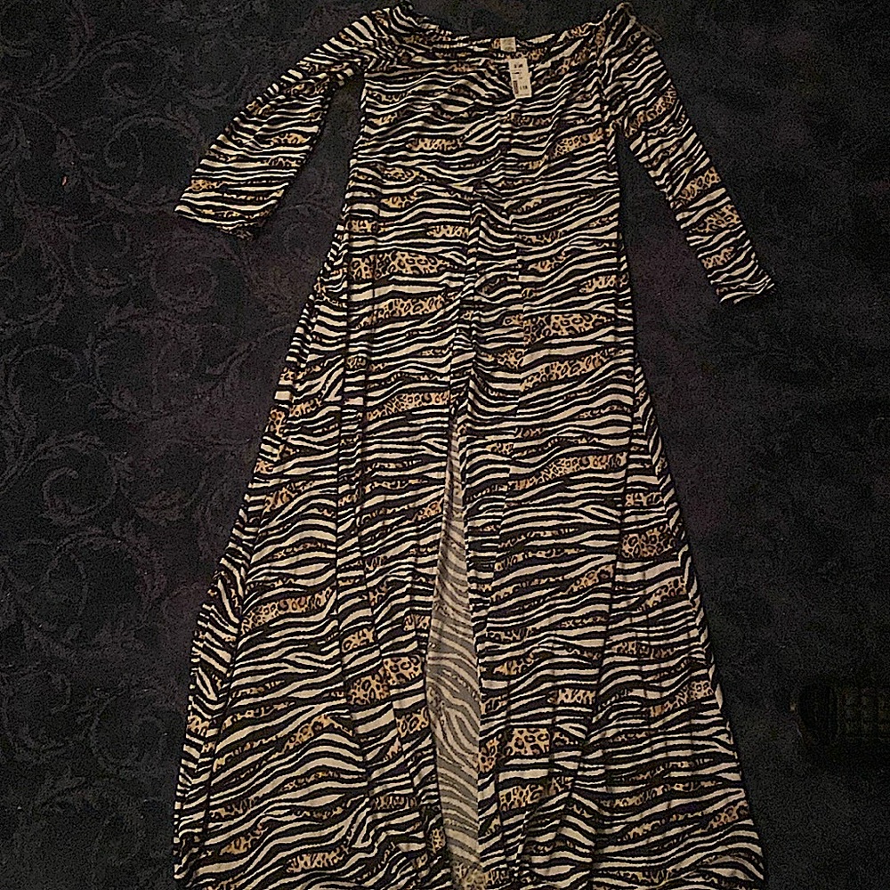 Leopard and Zebra Print Jumpsuit